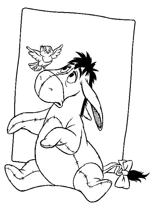 Plansa de colorat cu Winnie de Pooh 3 24
